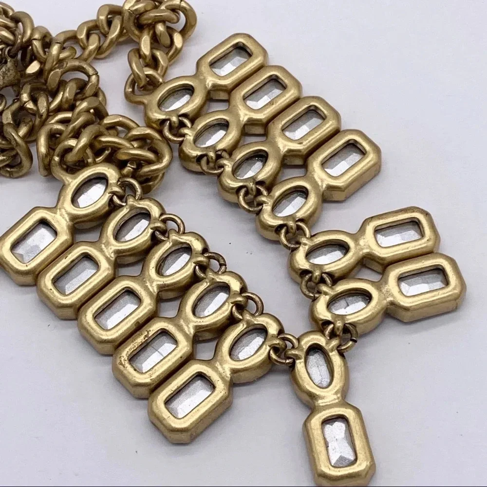 J. Crew Watermelon Brûlée Double Row Necklace
